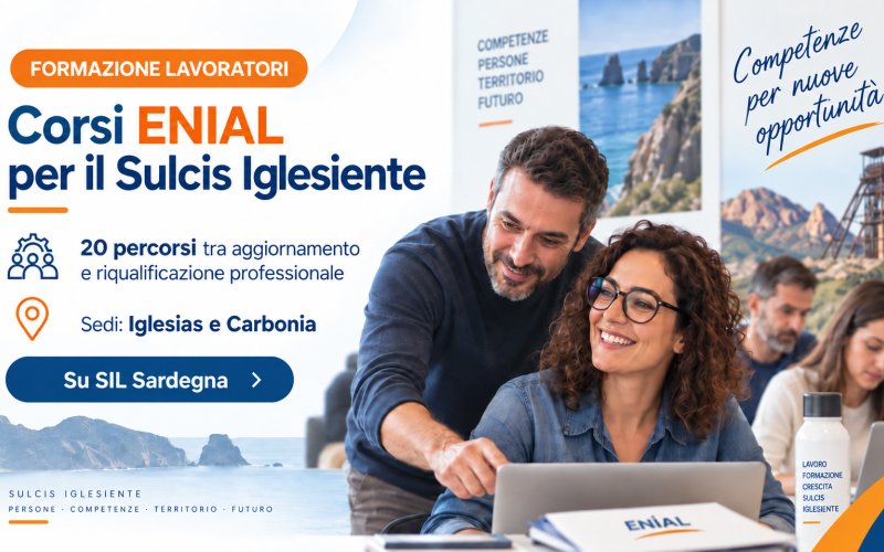 Nuovi corsi ENIAL per i lavoratori del Sulcis Iglesiente a Iglesias e Carbonia
