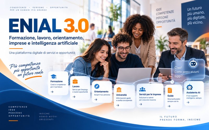 ENIAL 3.0 - piattaforma digitale per formazione, lavoro, orientamento e servizi alle imprese